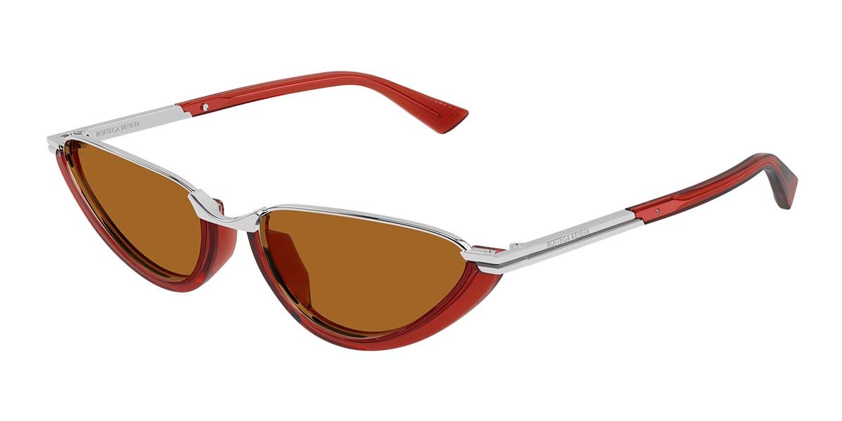 Image of Bottega Veneta BV1346S 002 56 Lunettes De Soleil Femme Rouges FR