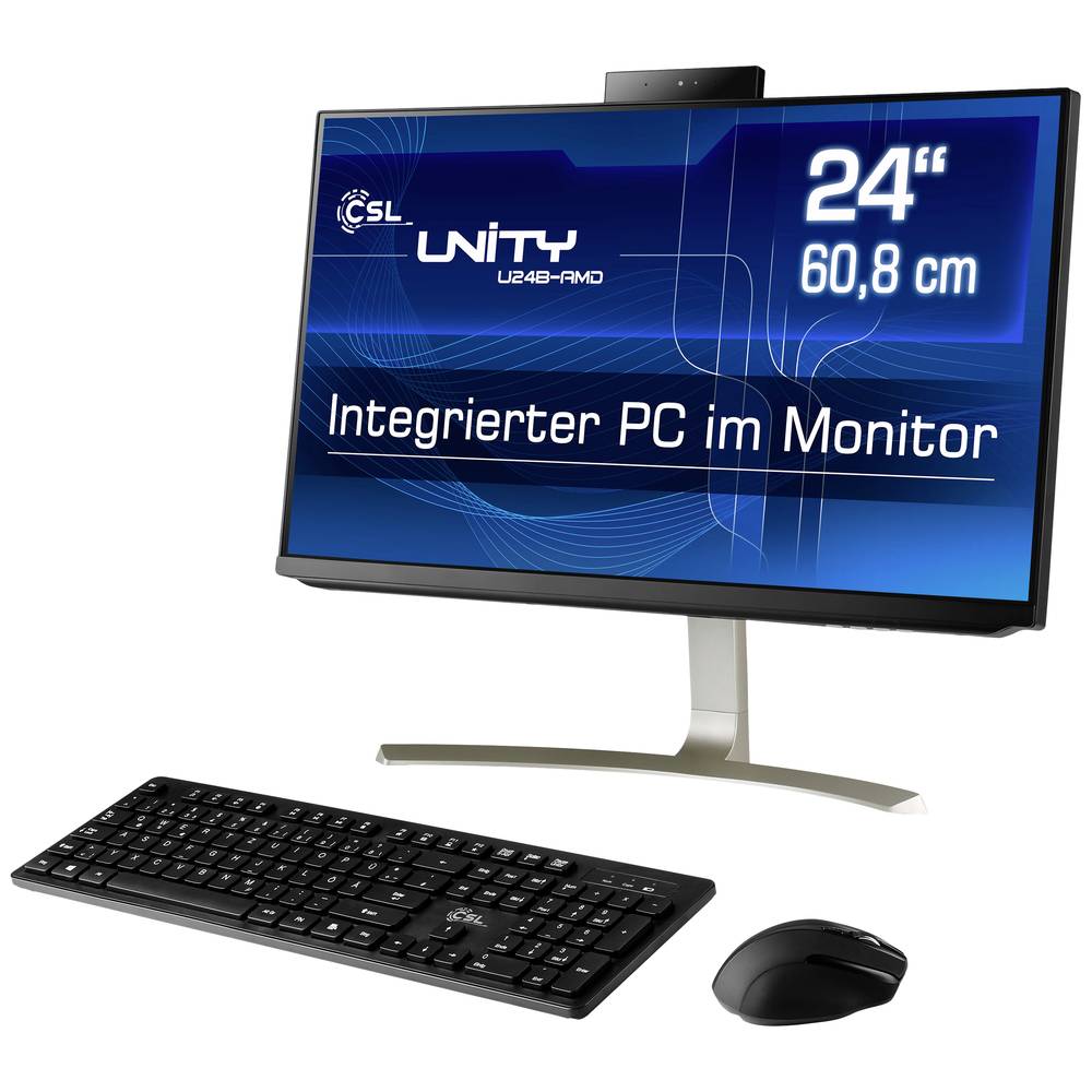 Image of CSL Computer All-in-one PC Unity U24B-AMD 605 cm (238 inch) Full HD AMD Ryzen 5 5600G 16 GB RAM 1 TB SSD AMD Win 11