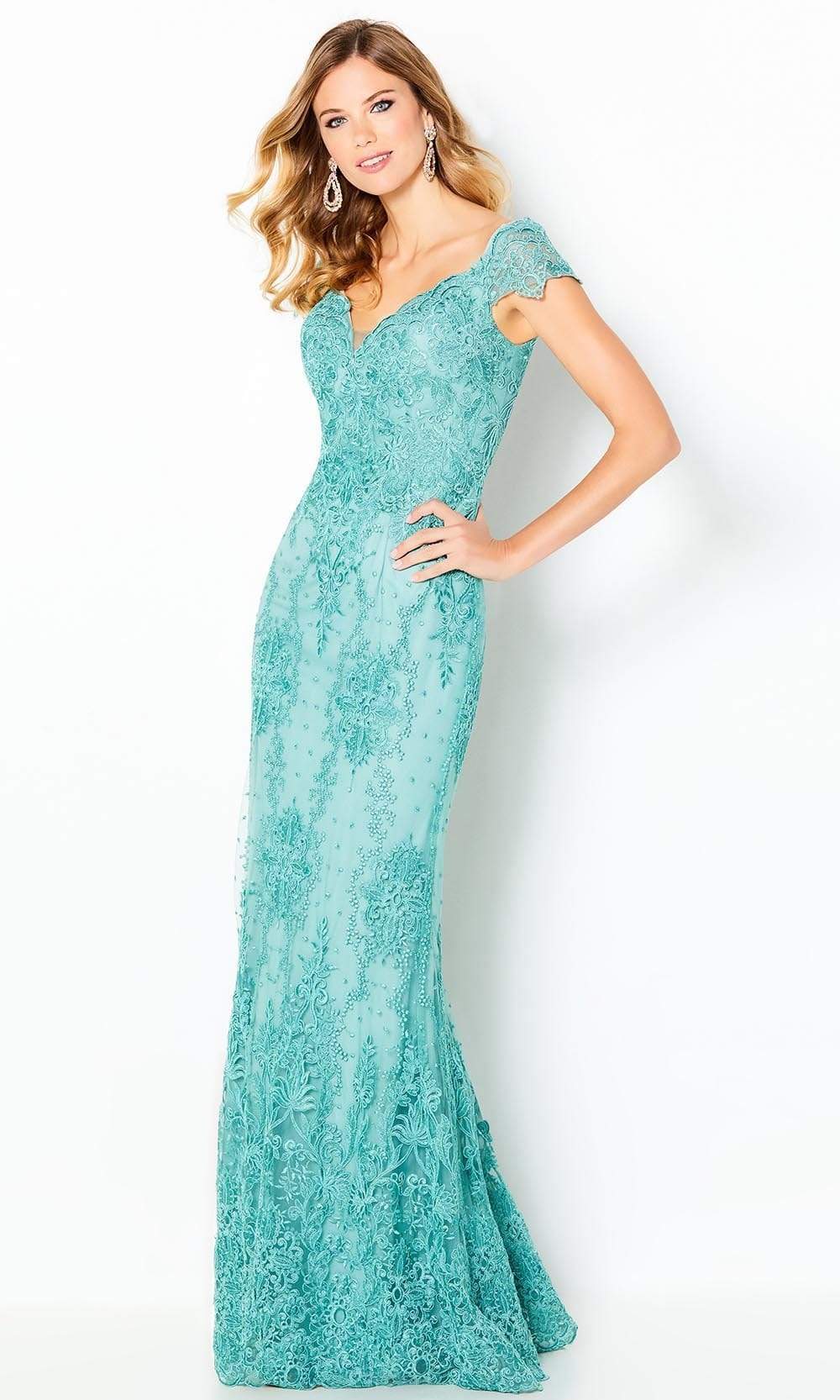 Image of Cameron Blake - 220631 Lace Mermaid Mother of the Bride Gown