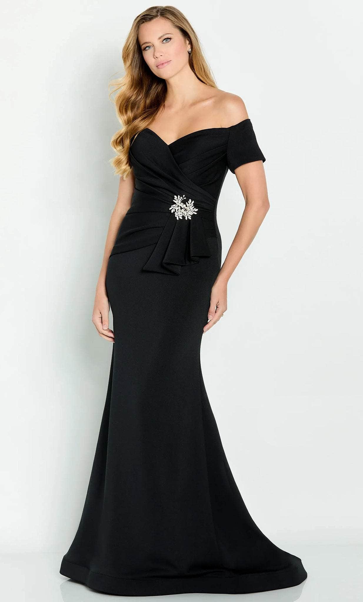 Image of Cameron Blake CB141 - Sweetheart Pleated Evening Gown