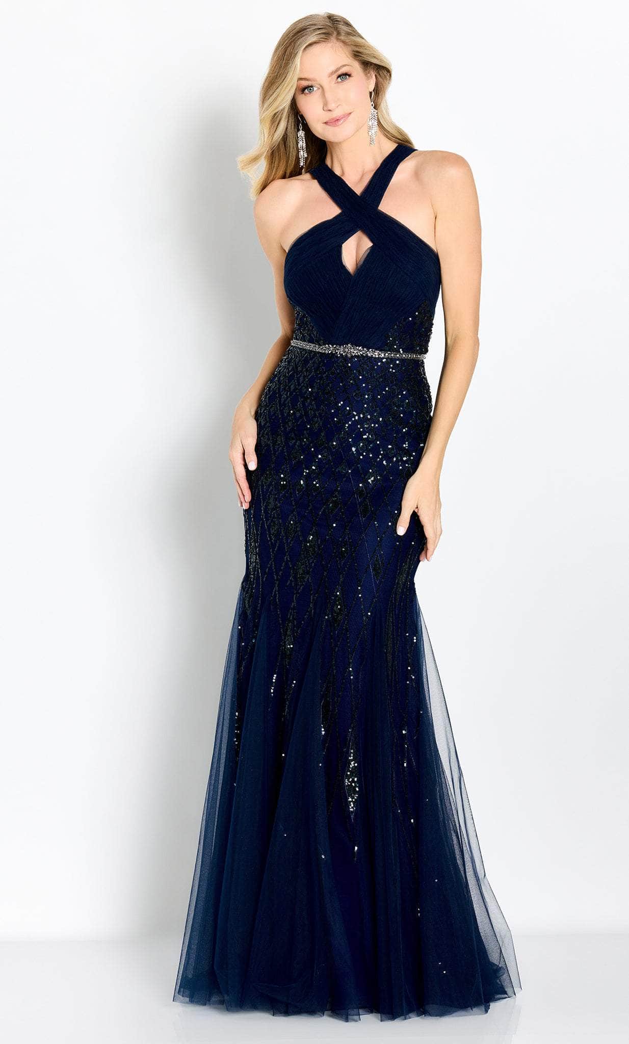 Image of Cameron Blake CB759 - Bow Cutout Evening Gown