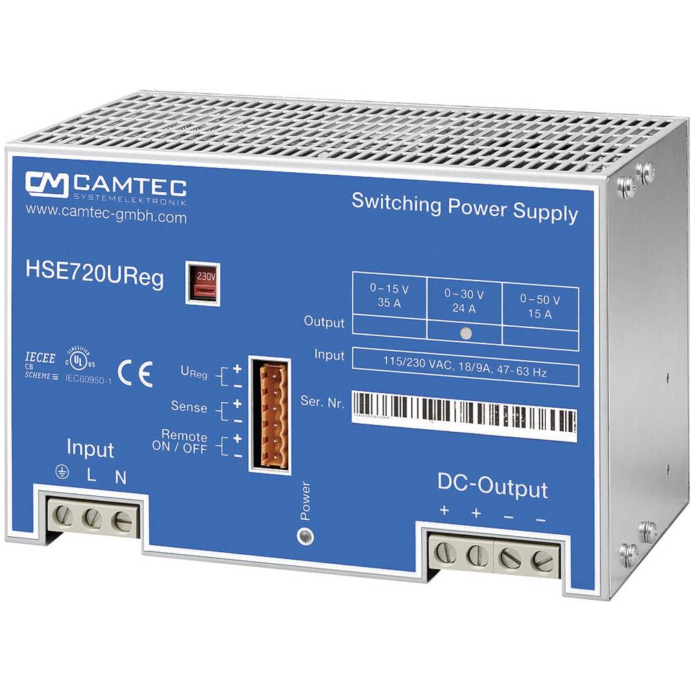 Image of Camtec HSEUreg0720130T Bench PSU (adjustable voltage) 0 - 30 V DC 24 A 720 W No of outputs 1 x