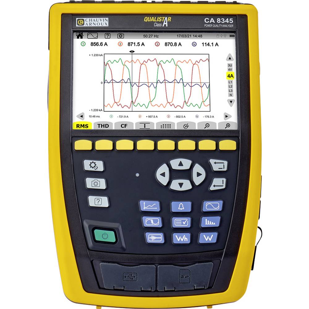 Image of Chauvin Arnoux CA 8345 Network diagnostics 3-phase Graphic display Data logger