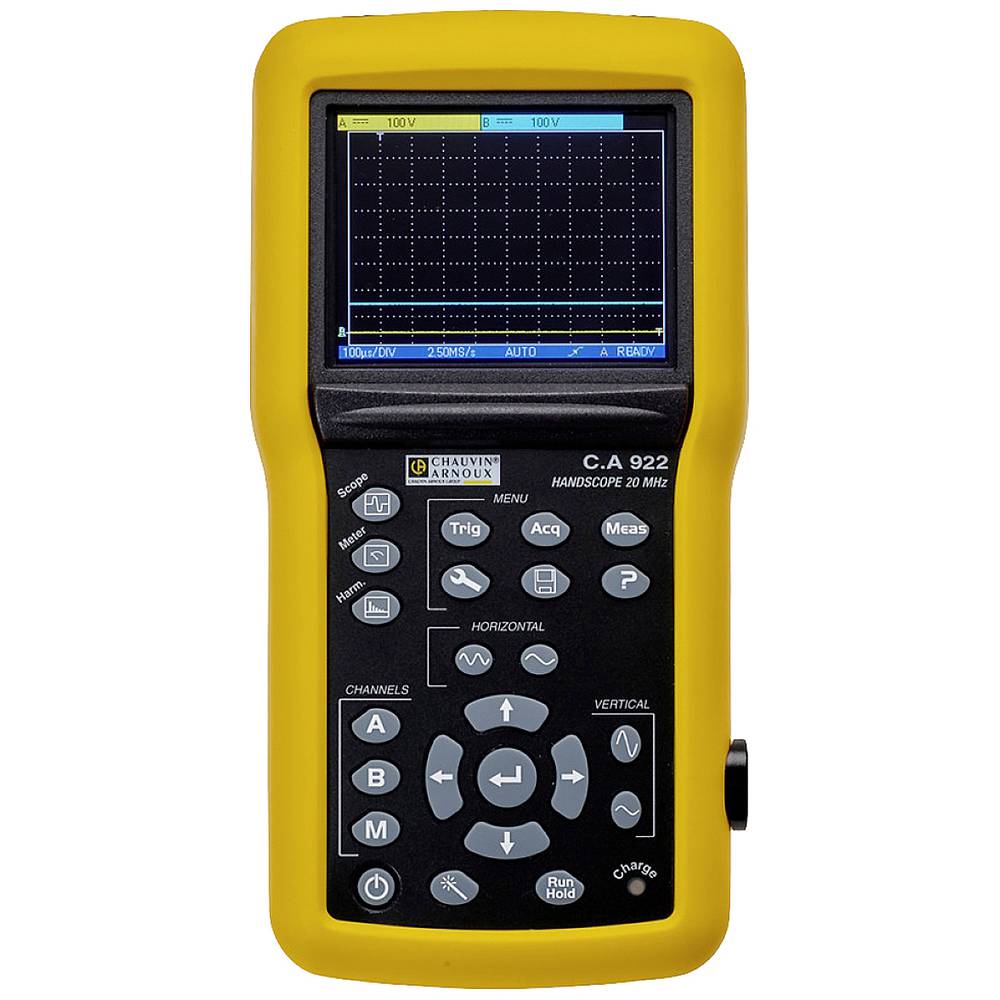 Image of Chauvin Arnoux CA 922 Handheld oscilloscope 20 MHz 2-channel 2 GS/s 25 KP 9 Bit Handheld Multimeter functions