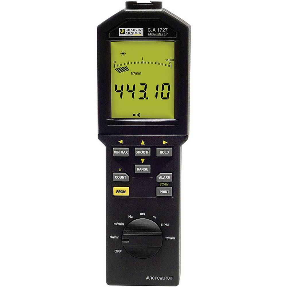 Image of Chauvin Arnoux P01174830 Tachometer Mechanical Optical 10000 U/min (max) 60 - 100000 U/min