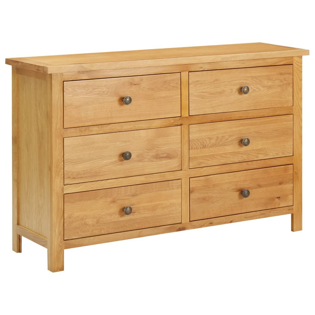 Image of Chest of Drawers 413"x132"x287" Solid Oak Wood