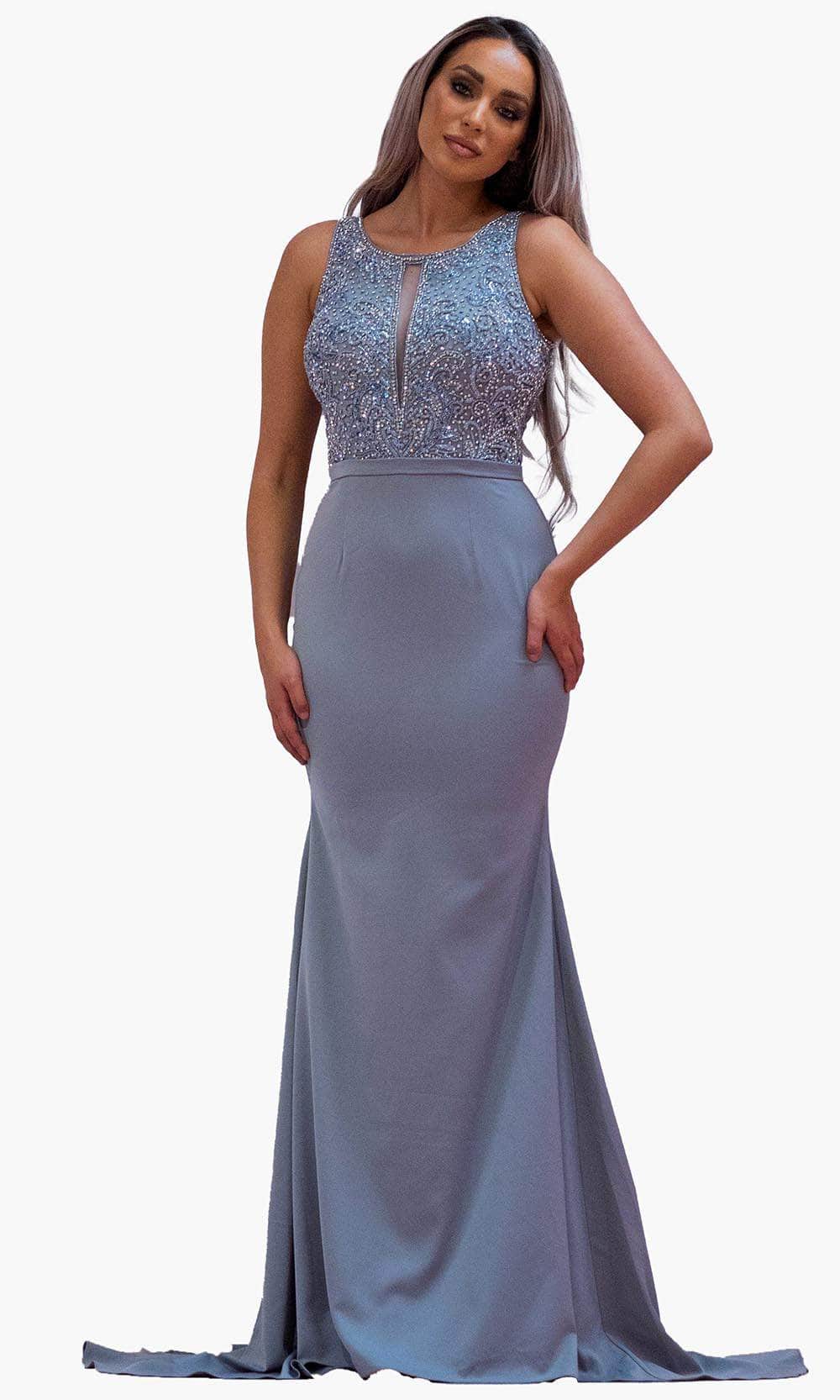 Image of Chic and Holland BM1862 - Scoop Cutout Formal Dress