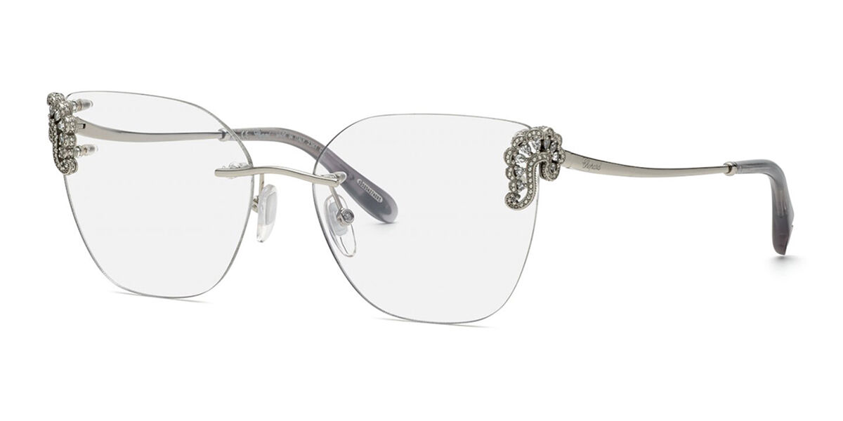 Image of Chopard VCHG04S 579Y 56 Lunettes De Vue Femme Argentées (Seulement Monture) FR