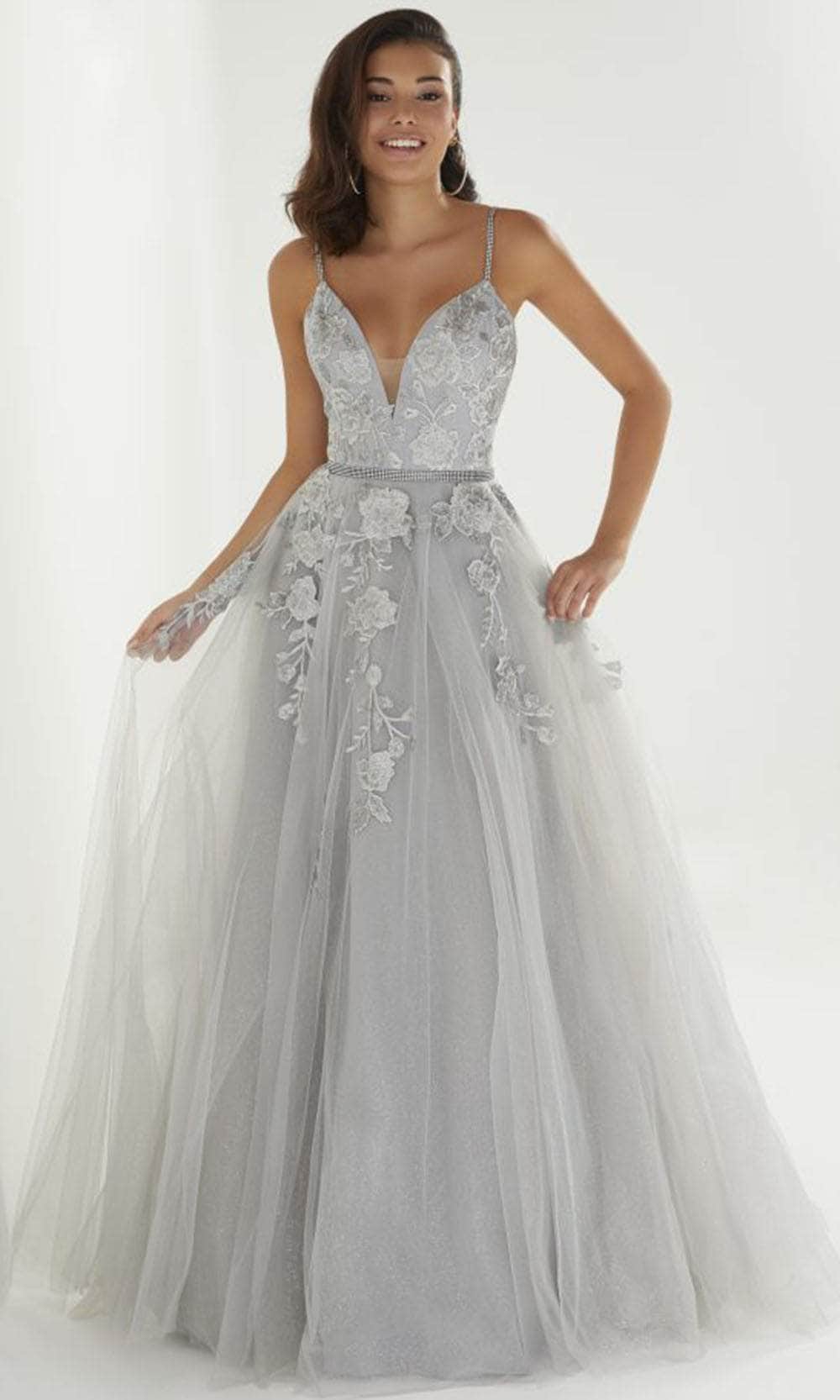 Image of Christina Wu Prom Exclusive - 46266 Floral Lace Sleeveless Gown