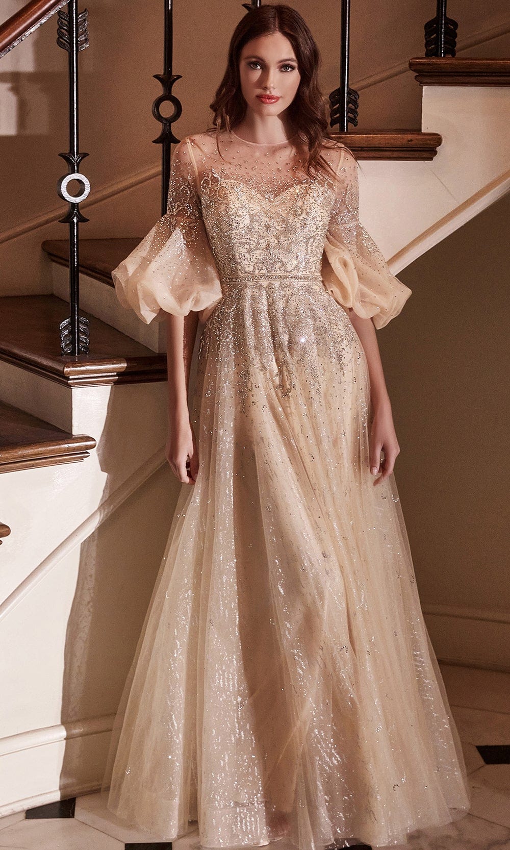 Image of Cinderella Divine B703 - Bateau Neck Bridal Gown