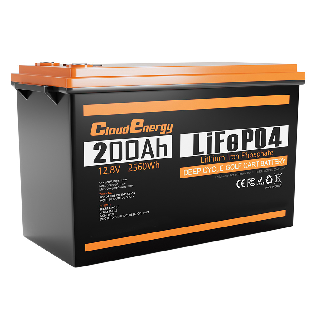 Image of Cloudenergy 12V 200Ah LiFePO4 Battery Pack