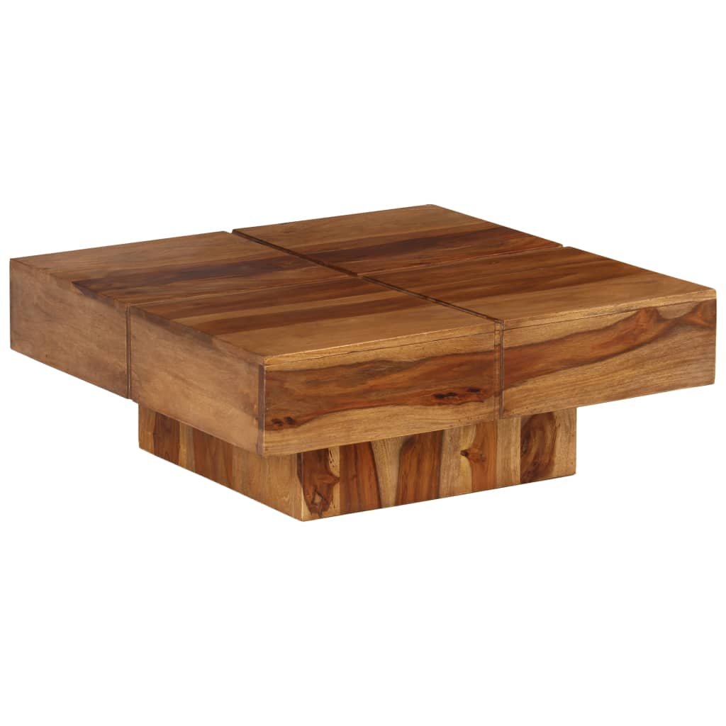 Image of Coffee table 80x80x30 cm solid sheesham wood