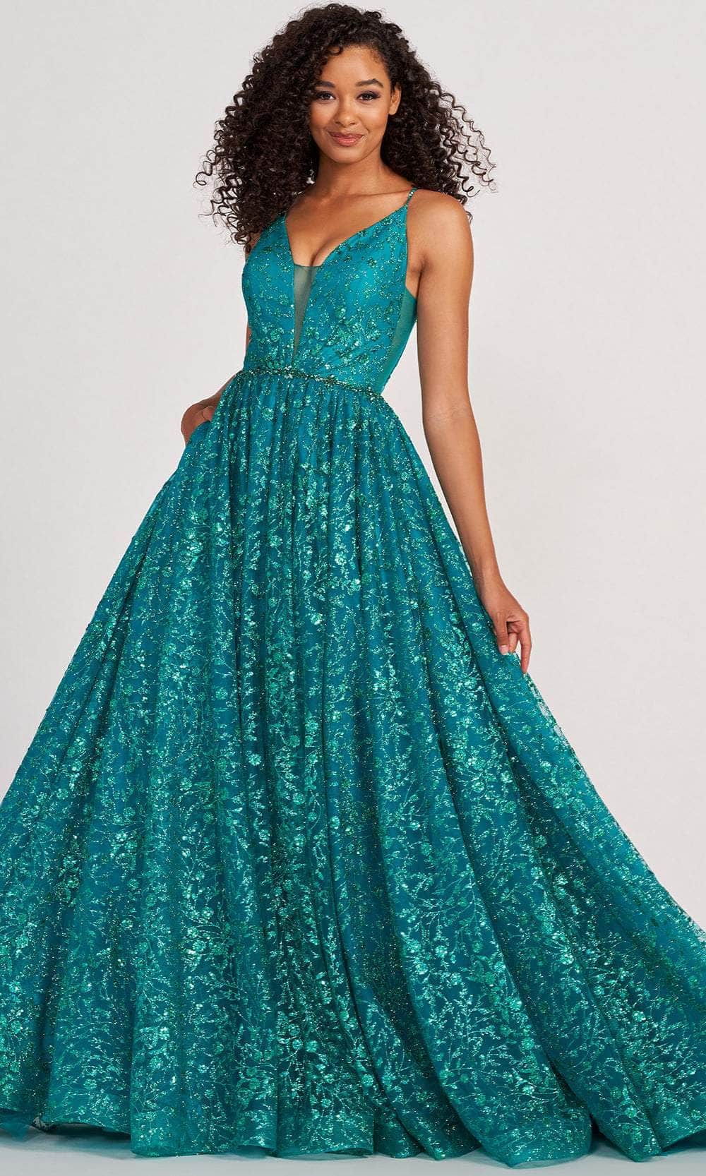 Image of Colette By Daphne CL2016 - Sleeveless V-Neck Prom Gown