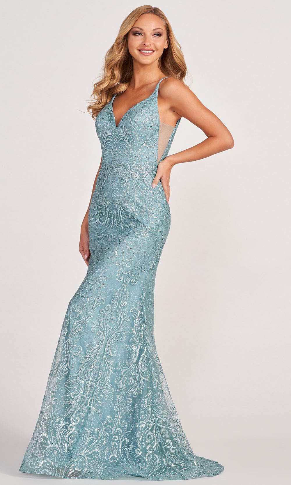 Image of Colette By Daphne CL2019 - V-Neck Sleeveless Evening Gown