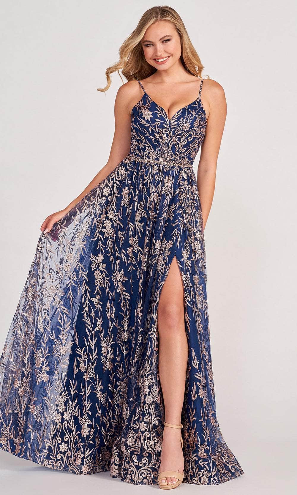 Image of Colette By Daphne CL2022 - Sequin A line Prom Dress