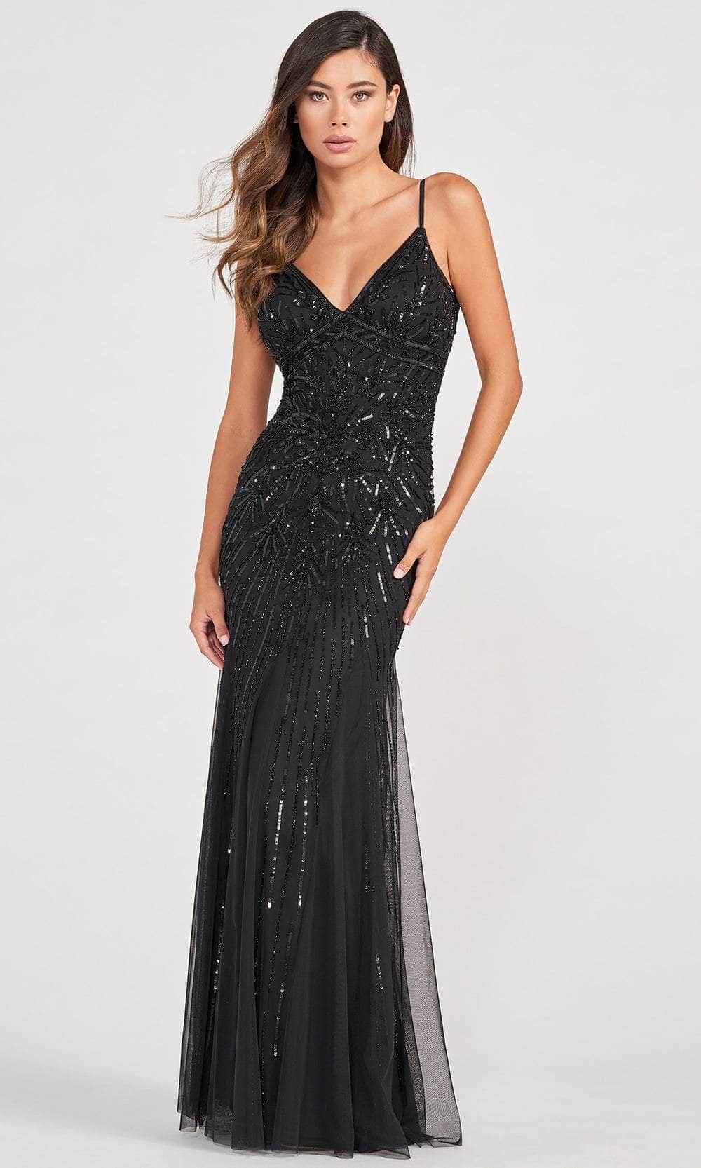 Image of Colette By Daphne CL2087 - Bare Back Sequined Evening Gown