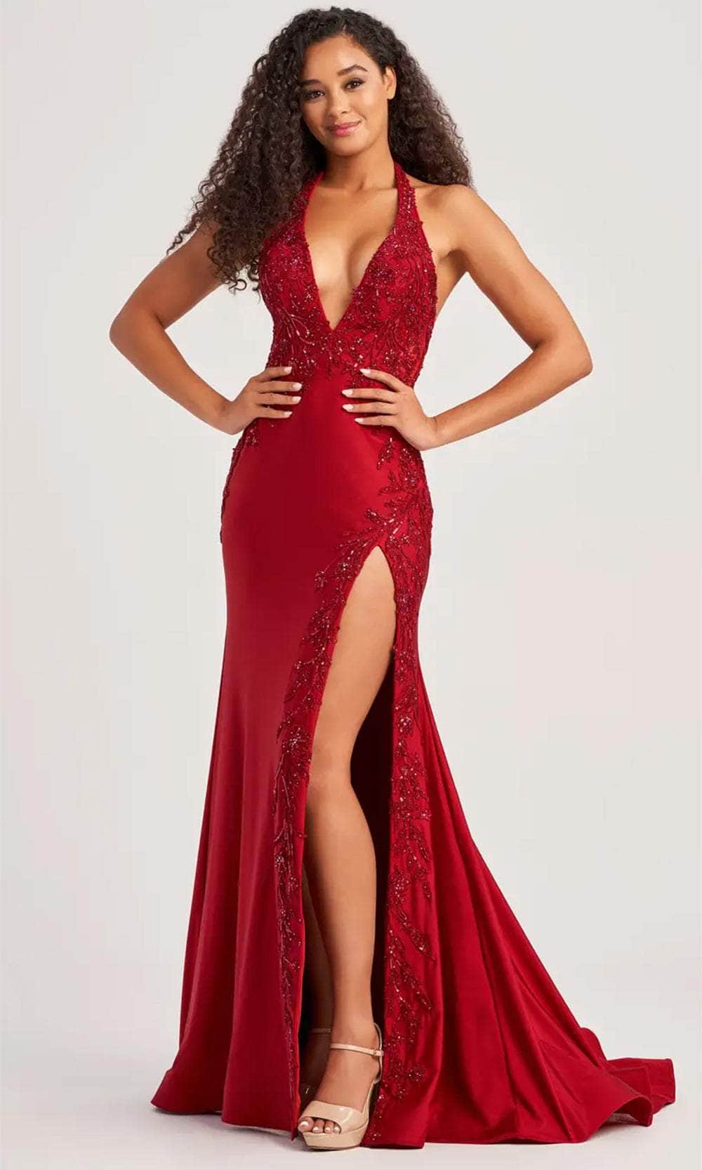 Image of Colette By Daphne CL5206 - Halter Mermaid Evening Dress