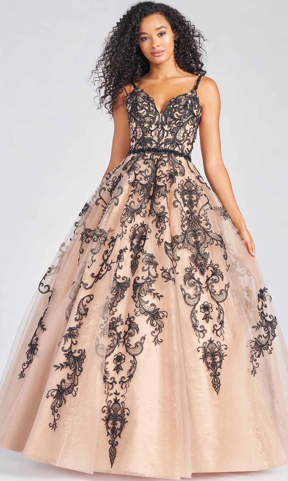 Image of Colette for Mon Cheri CL12224 - Lace Rhinestones Tulle Ball Gown