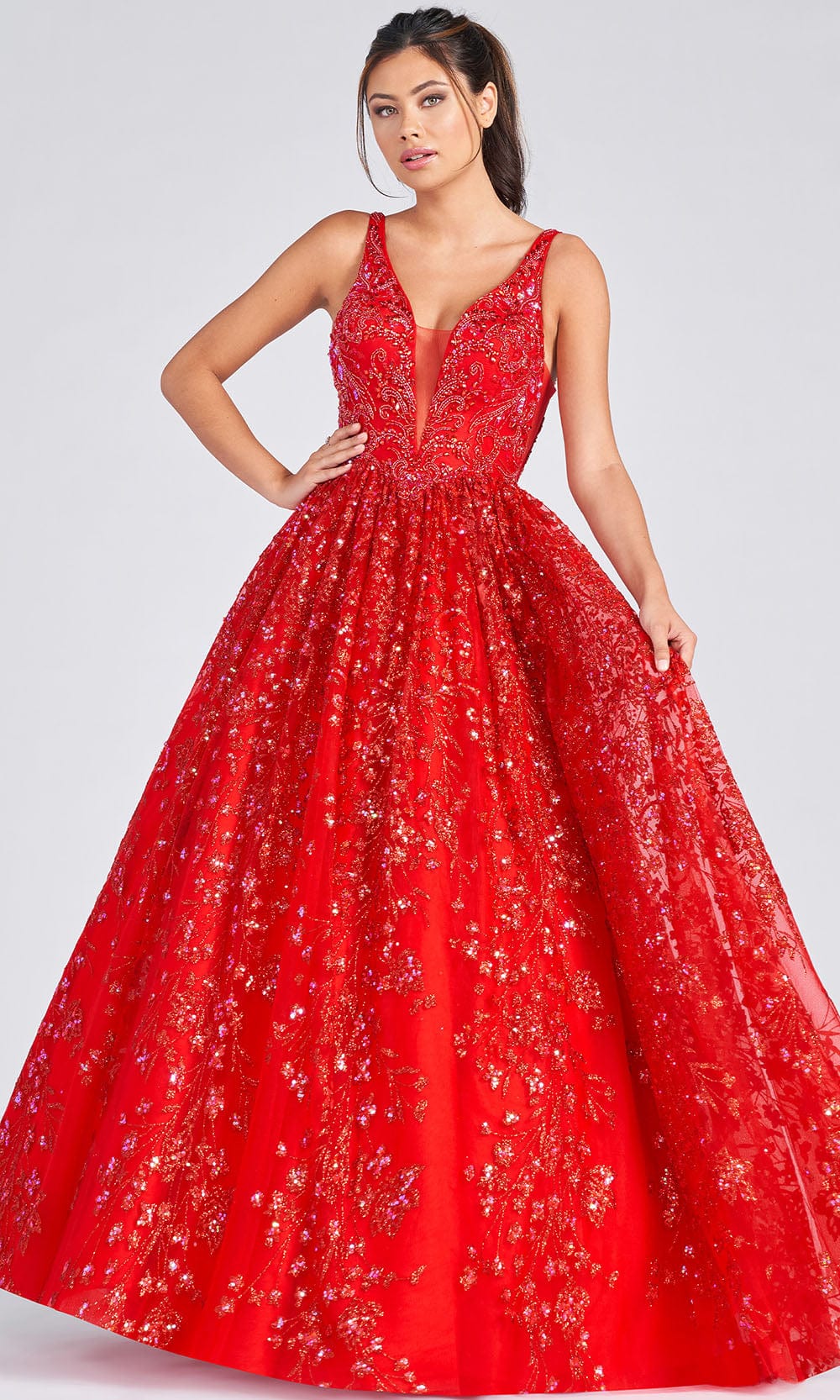 Image of Colette for Mon Cheri CL12237 - Sequins Rhinestone Tulle Ball Gown