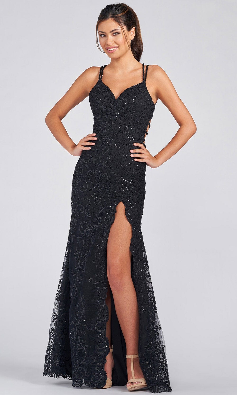Image of Colette for Mon Cheri CL12280 - Strappy Back Prom Gown