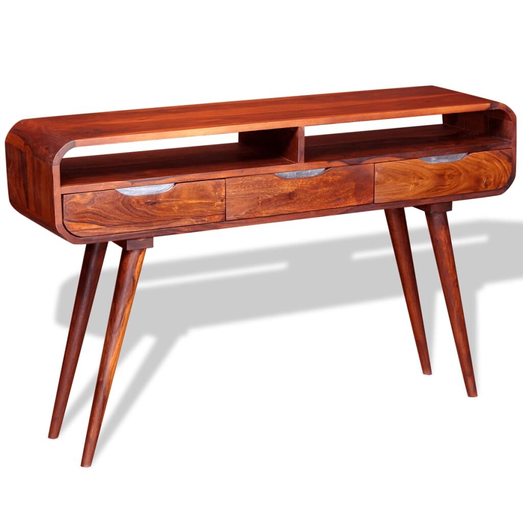 Image of Console Table Solid Sheesham Wood 472"x118"x295"