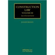 Image of Construction Law: Volume III GTIN 9781138666054