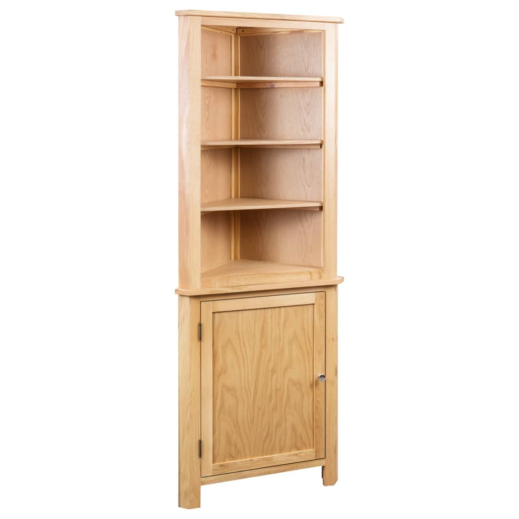 Image of Corner Cabinet 232"x141"x708" Solid Oak Wood