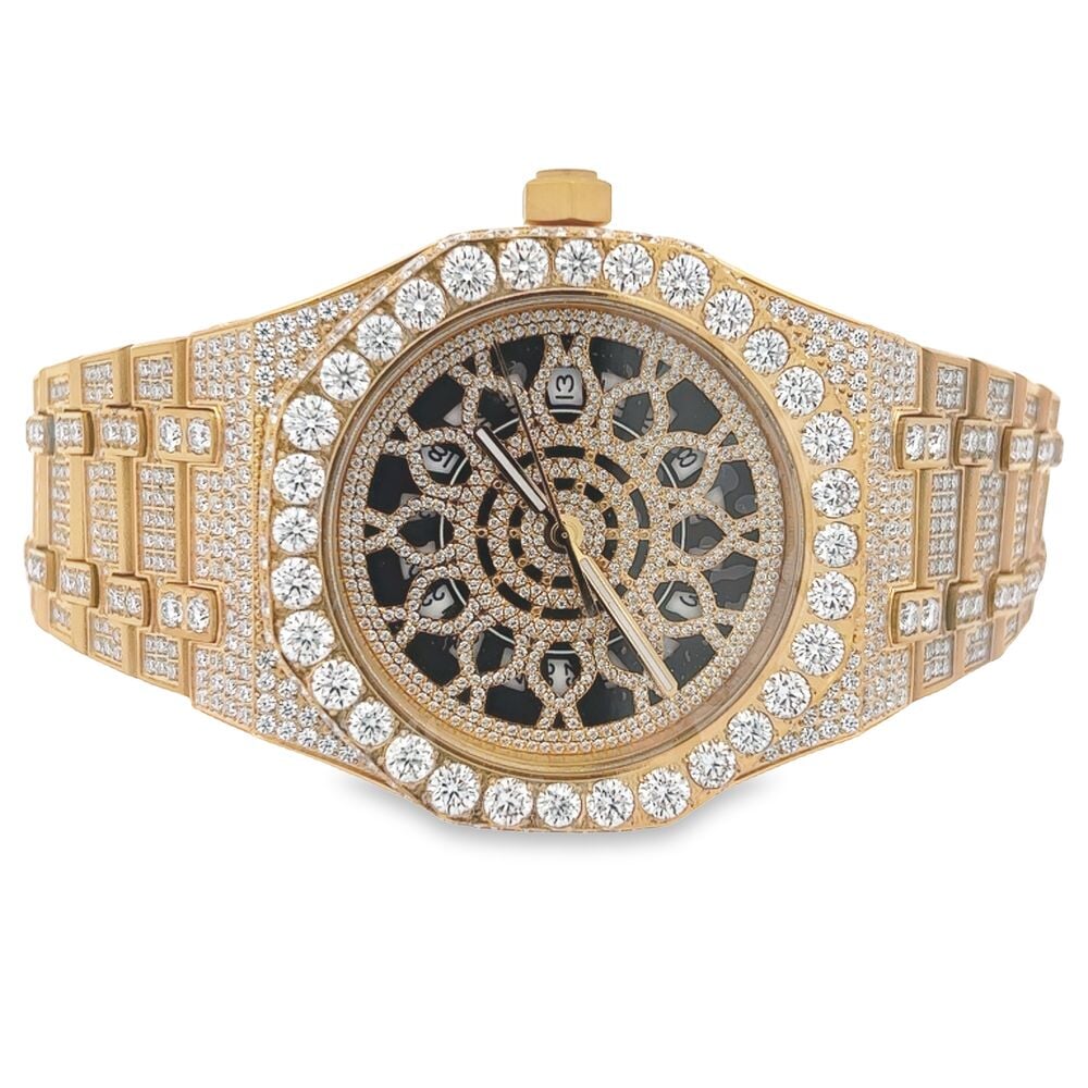 Image of Custom Moissanite VVS Iced Out Watch ID 42596964892865