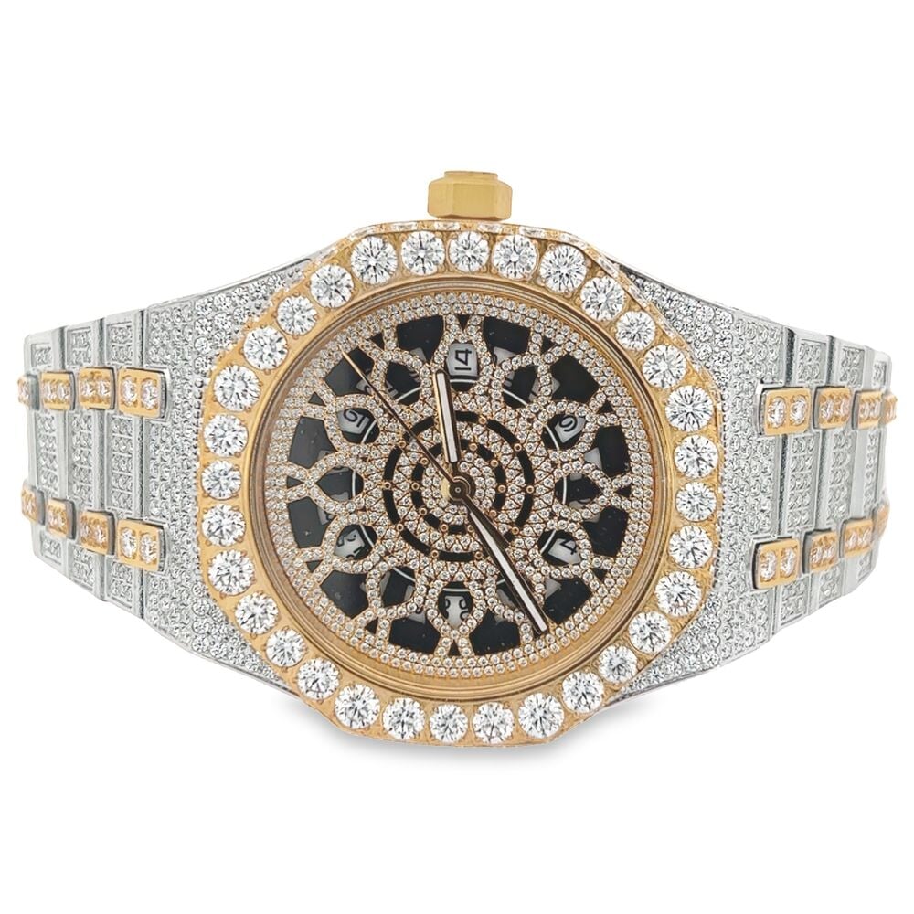 Image of Custom Moissanite VVS Iced Out Watch ID 42596968693953