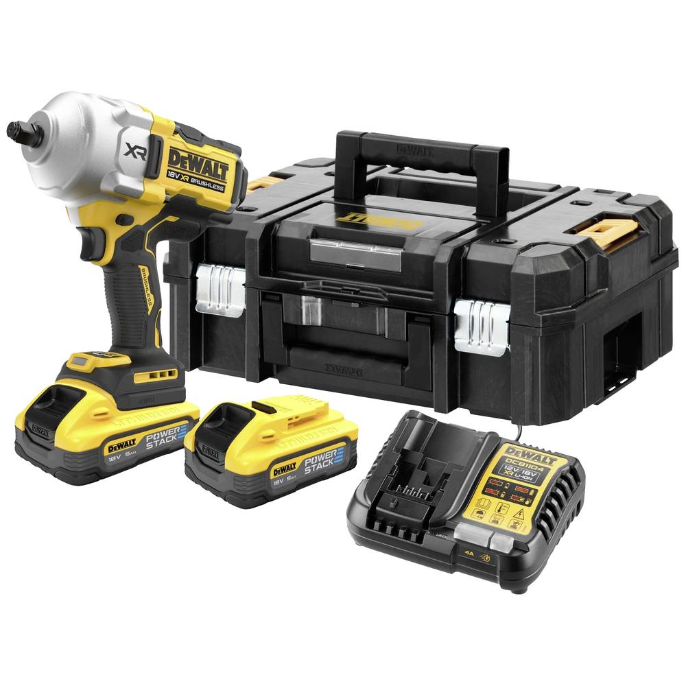Image of DEWALT DCF961H2T-QW Cordless impact driver 18 V 50 Ah Li-ion brushless incl spare battery incl charger