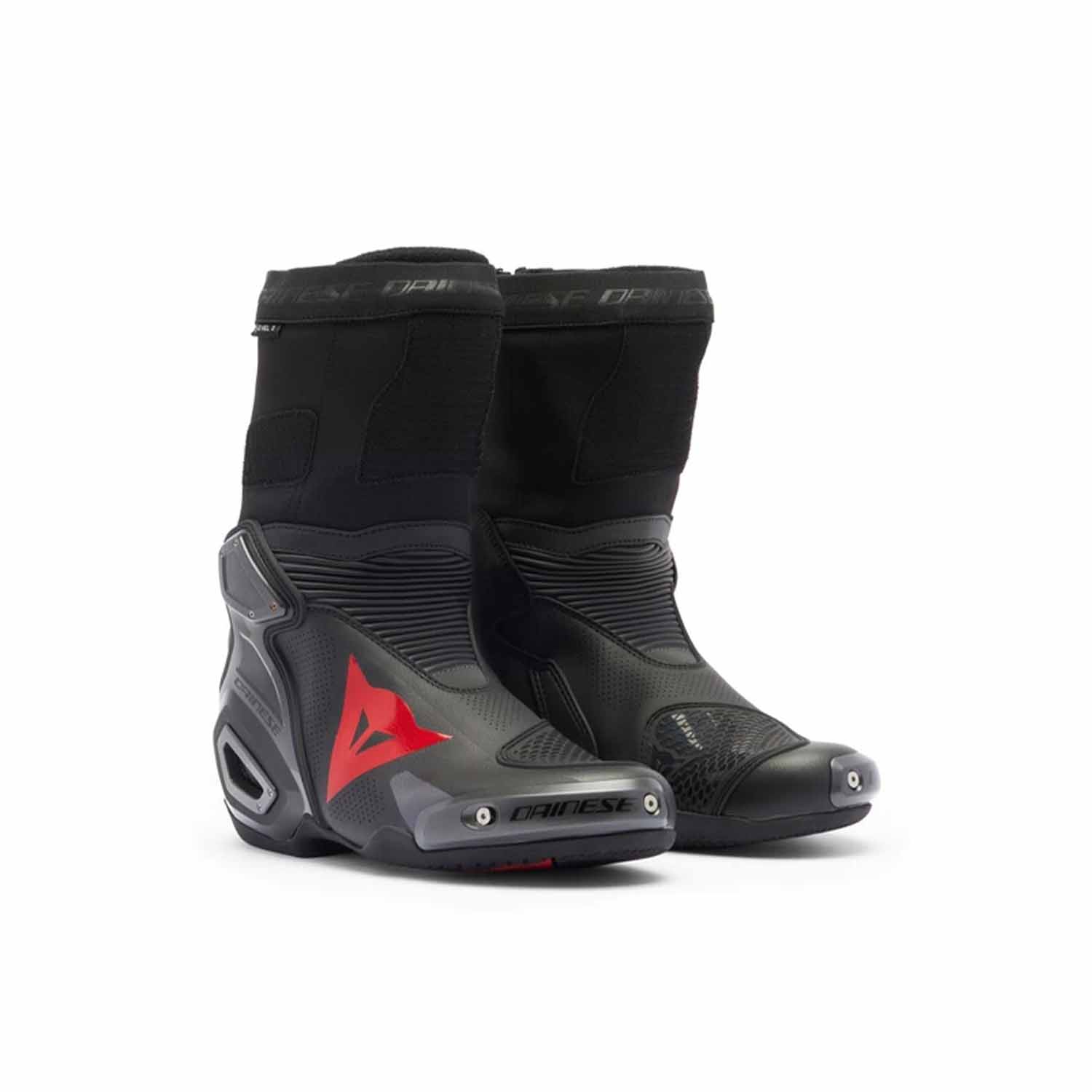 Image of Dainese Axial 2 Air Boots Black Red Fluo Size 41 EN