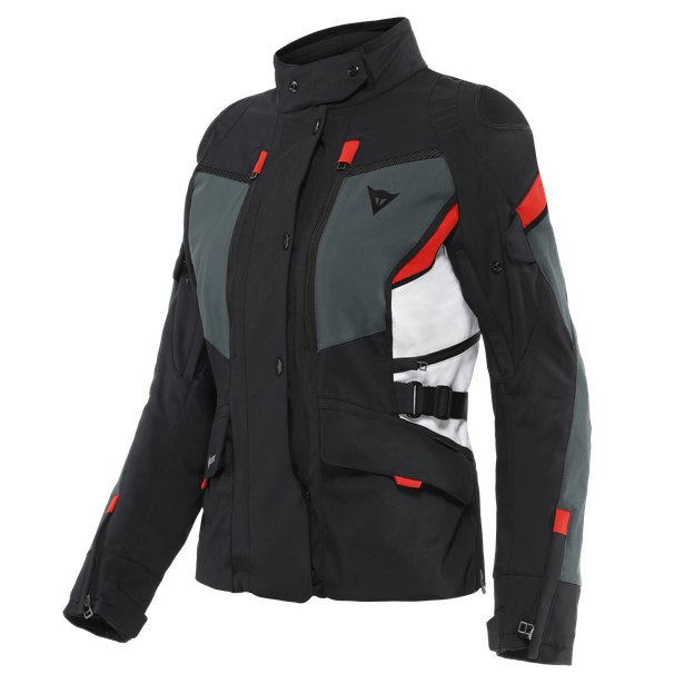 Image of Dainese Carve Master 3 Gore-Tex Jacket Lady Black Ebony Lava Red Size 42 EN