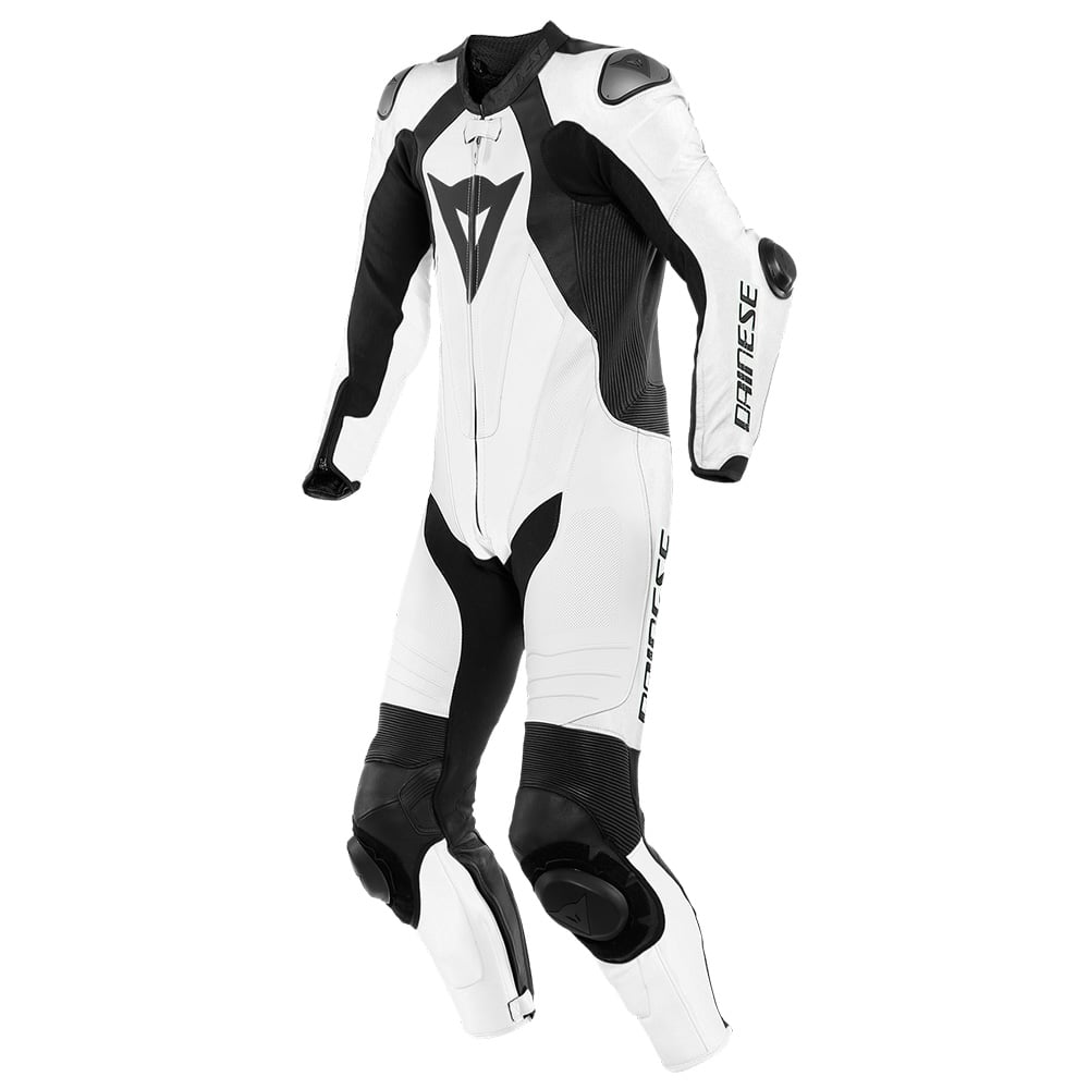 Image of Dainese Laguna Seca 5 1Piece Leather Suit Perforated White Black Size 48 ID 8051019468611