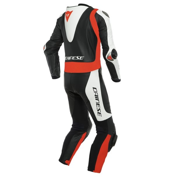 Image of Dainese Laguna Seca 5 Perforated Black White Fluo Red 1 Piece Size 44 EN