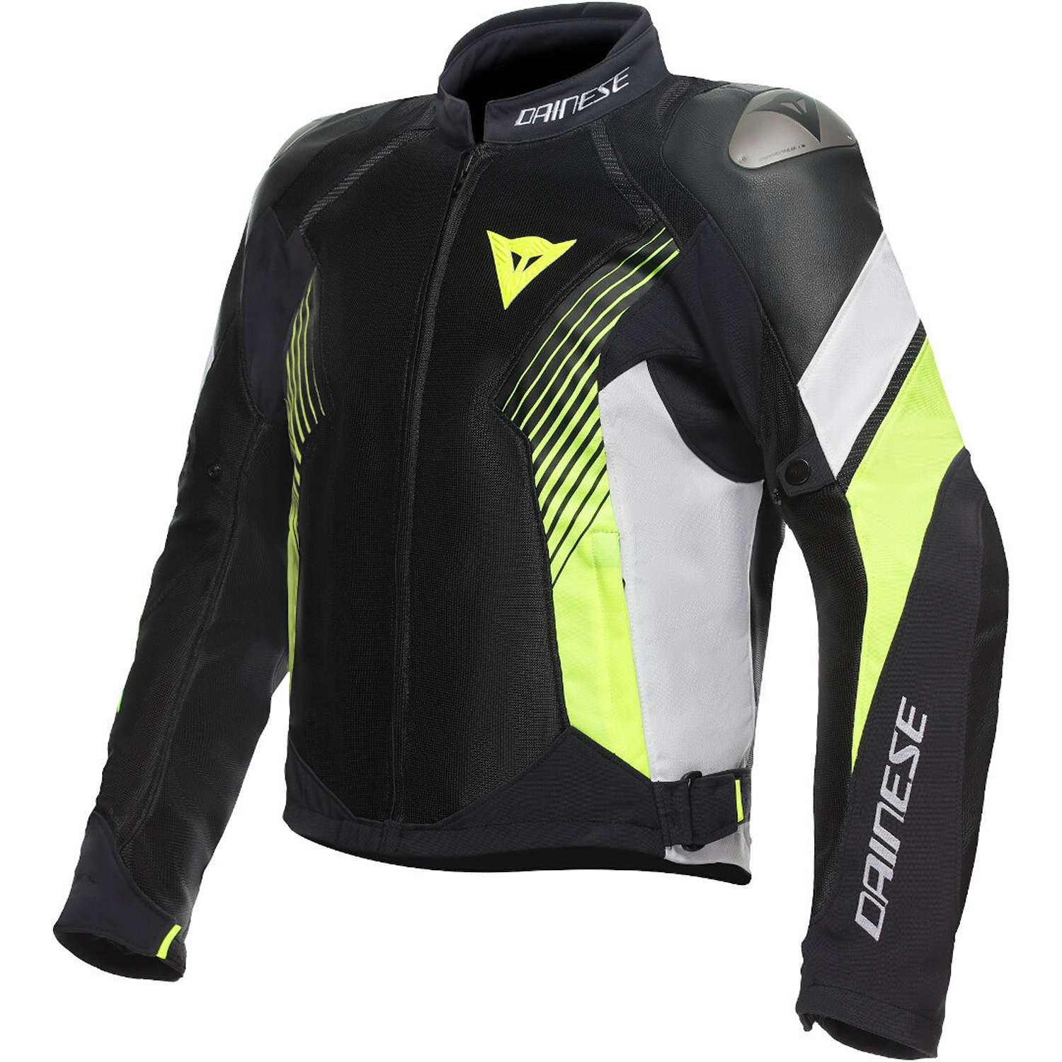 Image of Dainese Super Rider 2 Absoluteshell Jacket Black White Fluo Yellow Größe 50