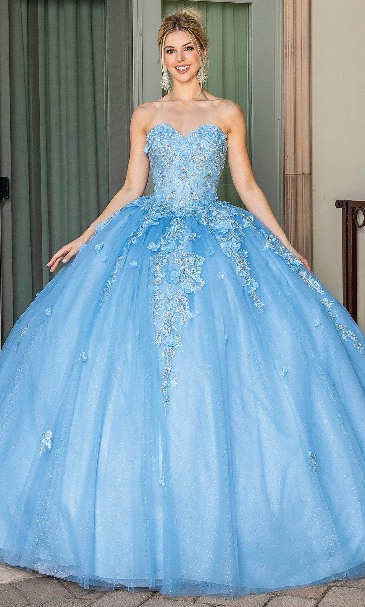Image of Dancing Queen 1717 - Sweetheart Lace-Up Back Ballgown