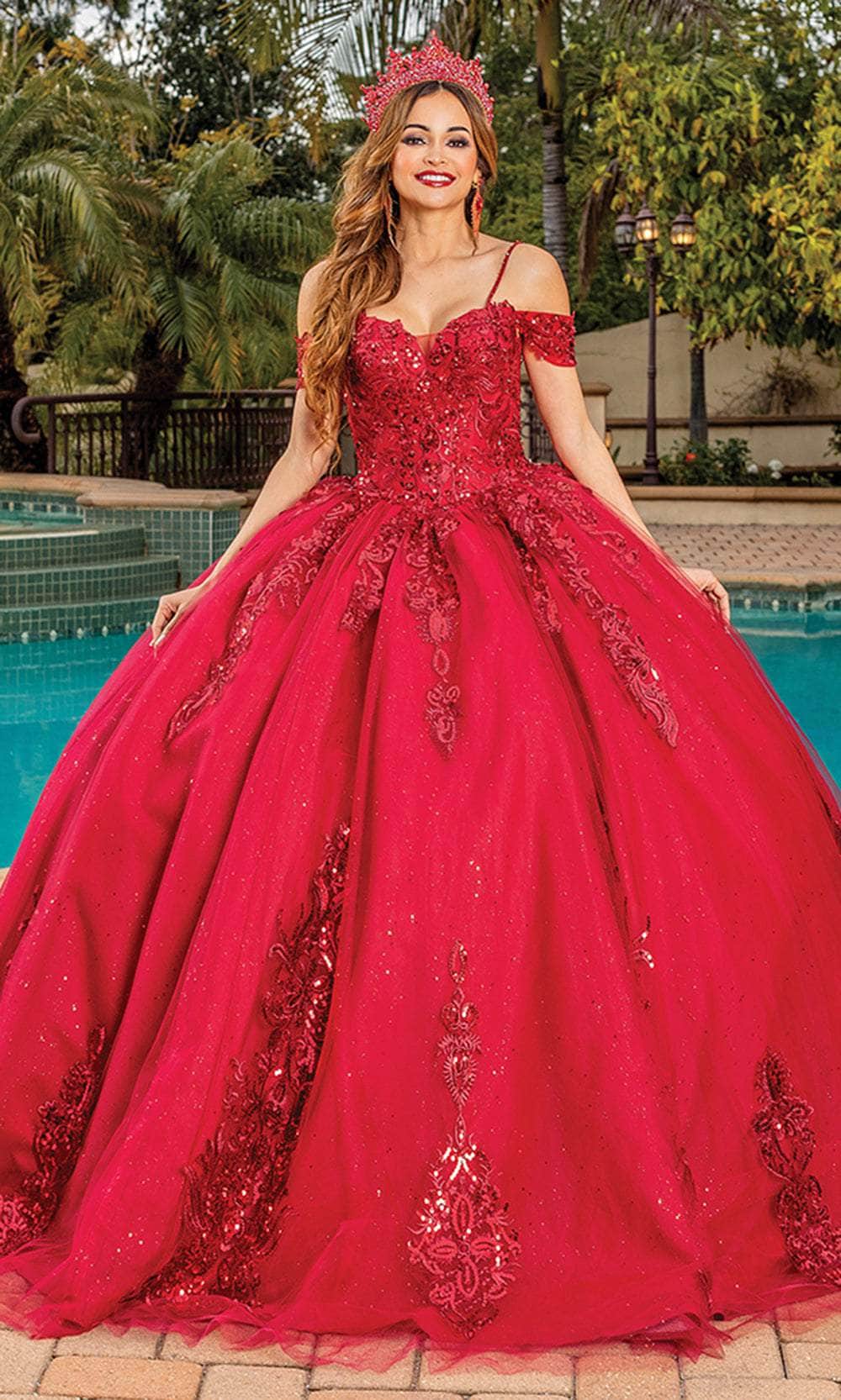 Image of Dancing Queen 1811 - Sweetheart Sequin Lace Ballgown
