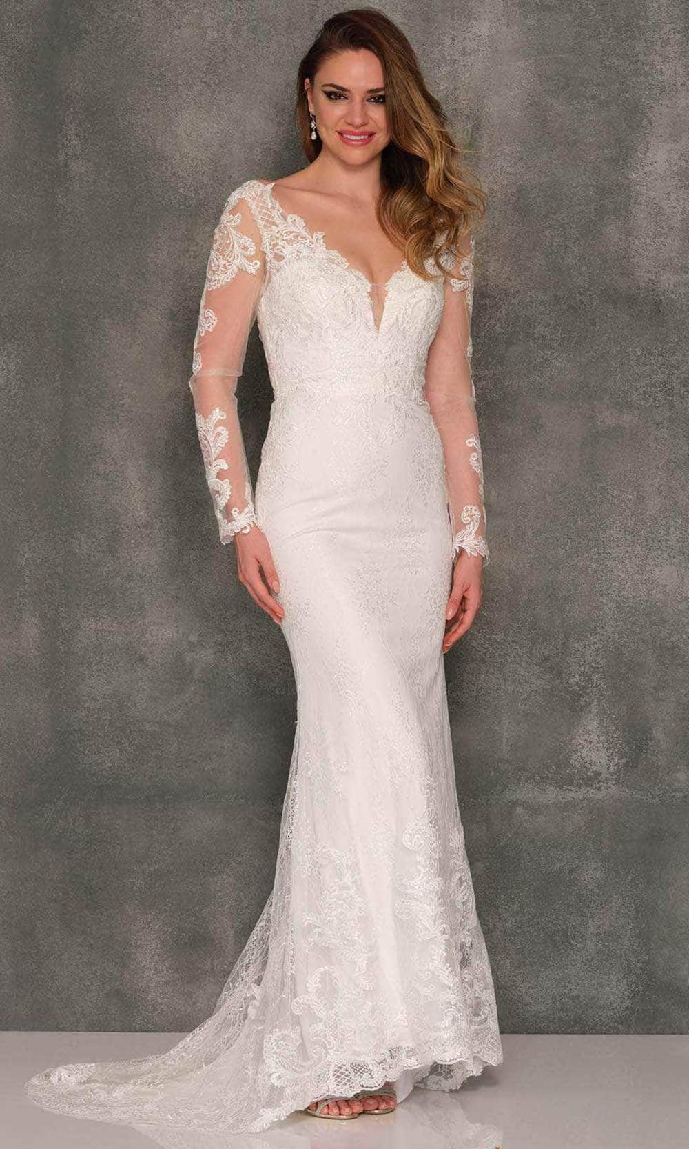 Image of Dave & Johnny Bridal A10450 - Sheath Skirt Bridal Gown