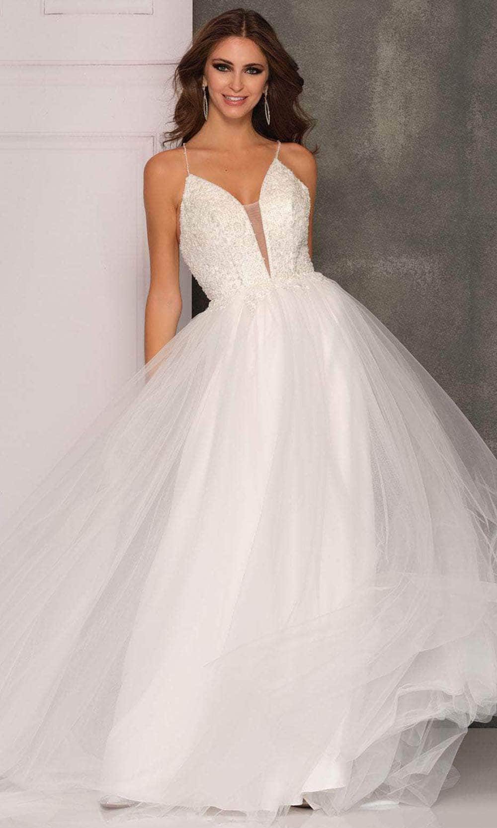 Image of Dave & Johnny Bridal A10497 - Spaghetti Straps Bridal Gown