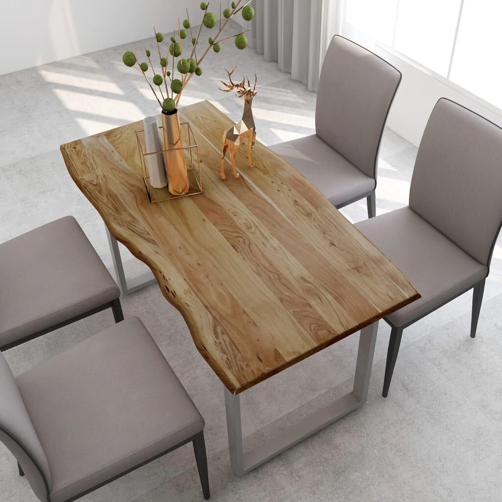 Image of Dining Table 551"x276"x299" Solid Acacia Wood