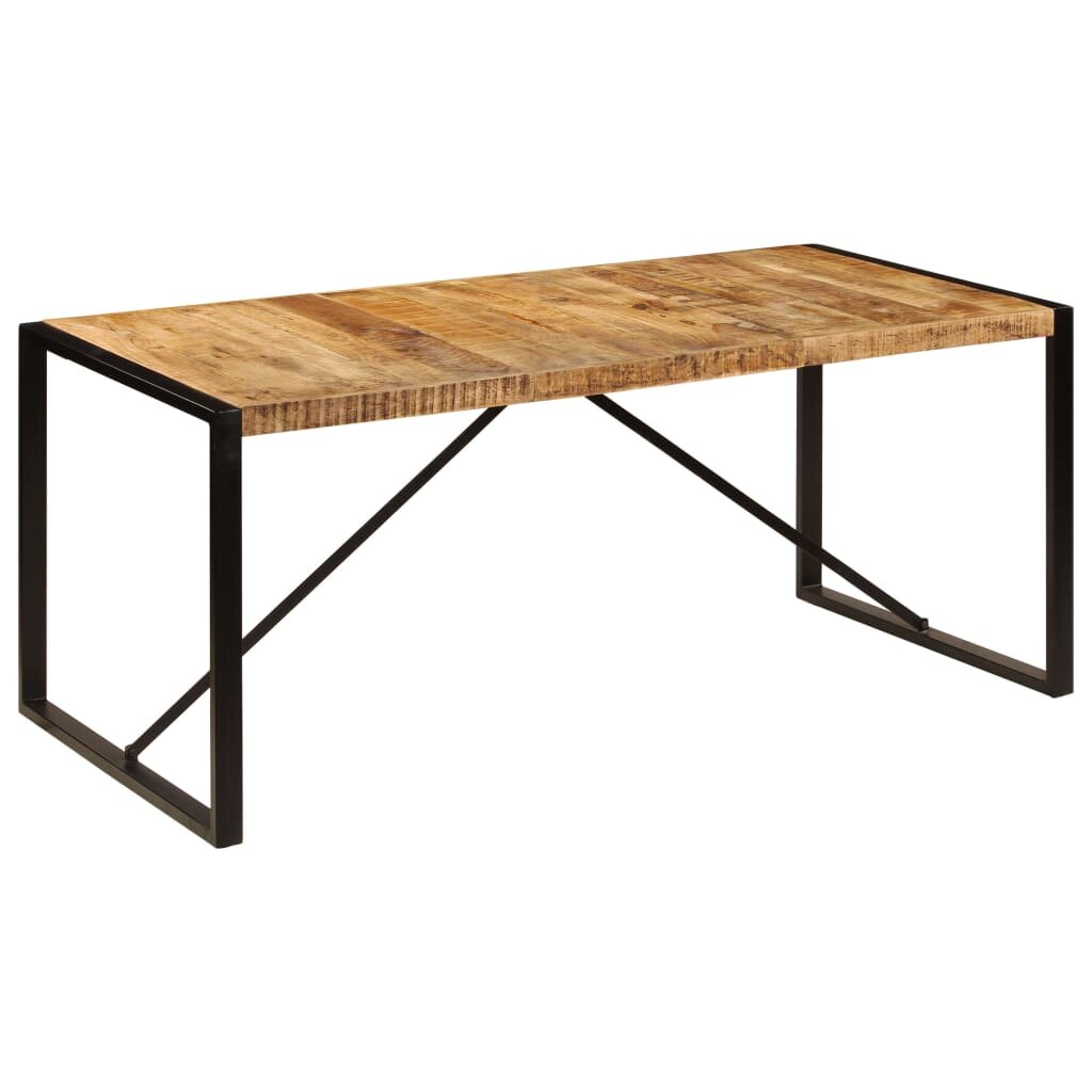 Image of Dining table 180 cm solid raw mango wood