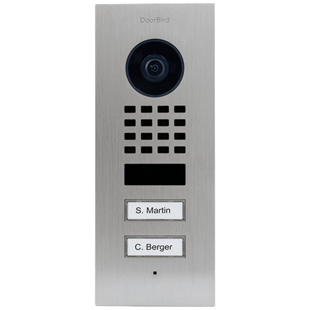 Image of DoorBird D1102V Unterputz IP video door intercom Wi-Fi LAN Outdoor panel V2A stainless steel (brushed)