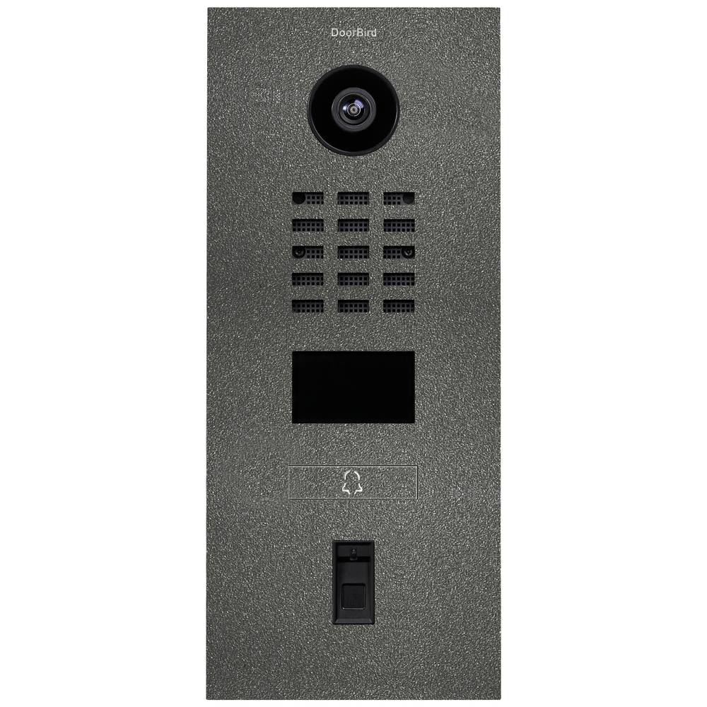 Image of DoorBird D2101FV Fingerprint 50 IP video door intercom LAN Outdoor panel Stainless steel Iron mica (semi-gloss)