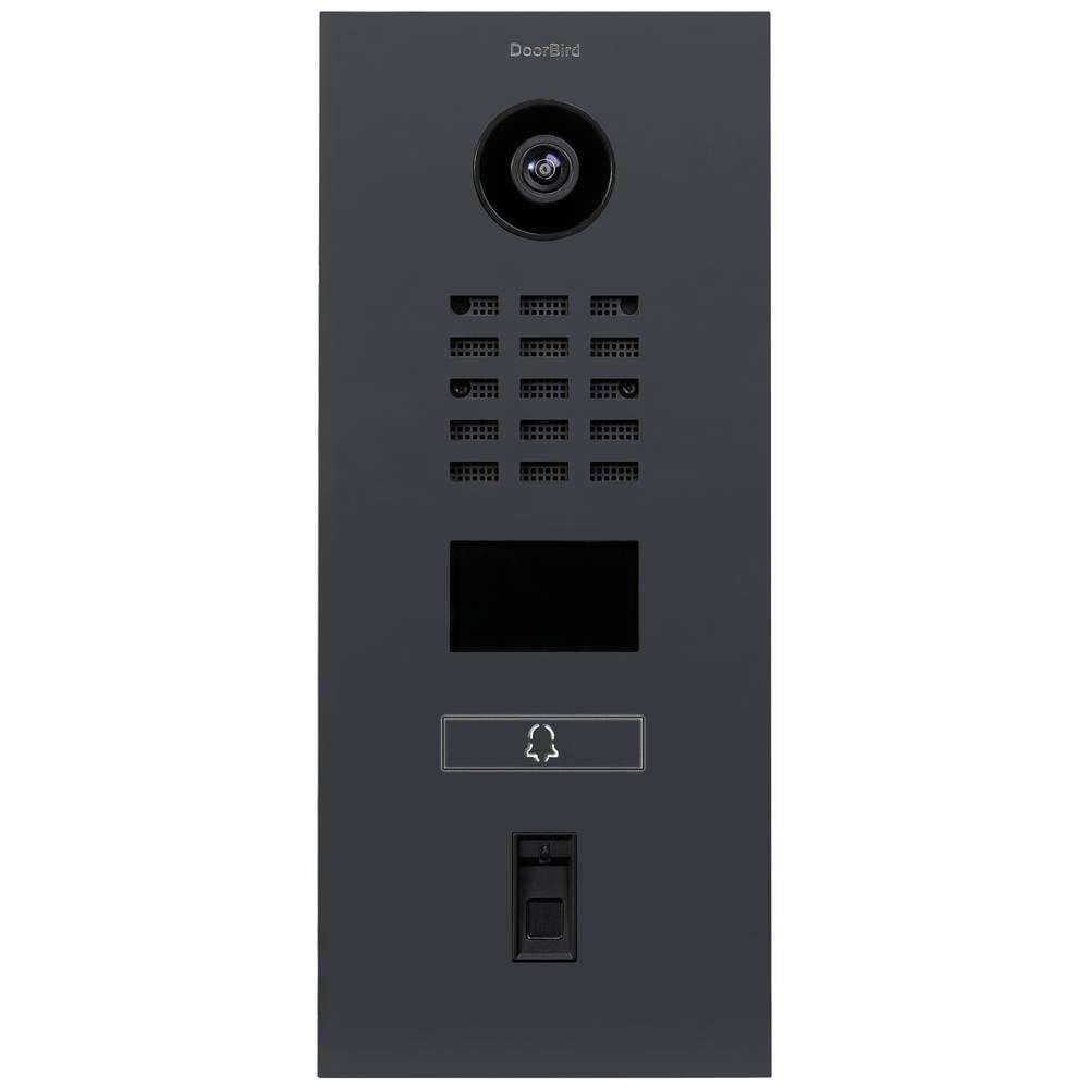 Image of DoorBird D2101FV Fingerprint 50 IP video door intercom LAN Outdoor panel Stainless steel RAL 7016 (semi-gloss)