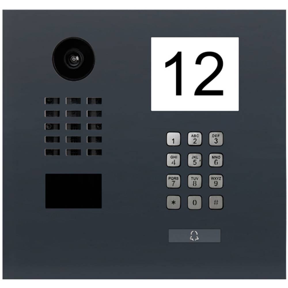 Image of DoorBird D2101IKH IP video door intercom LAN Outdoor panel Stainless steel RAL 7016 (semi-gloss)