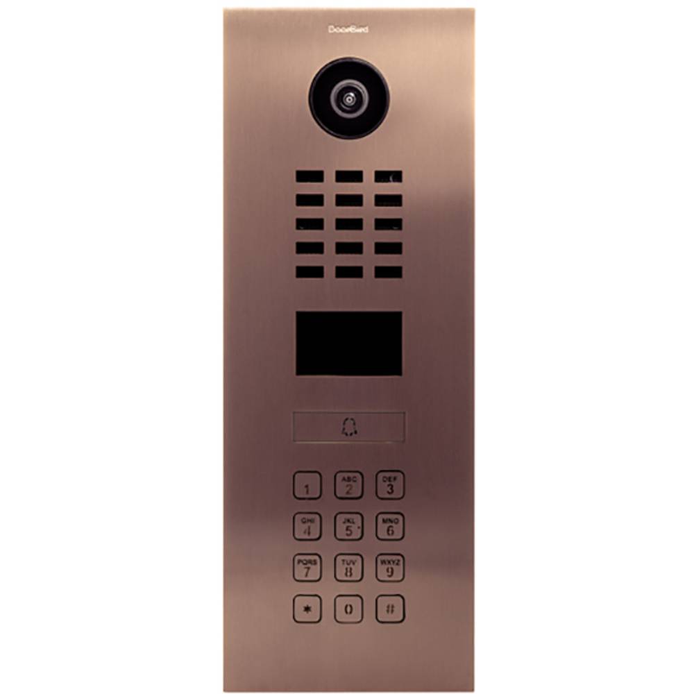 Image of DoorBird D2101KV IP video door intercom LAN Outdoor panel V2A stainless steel (brushed) Bronze look