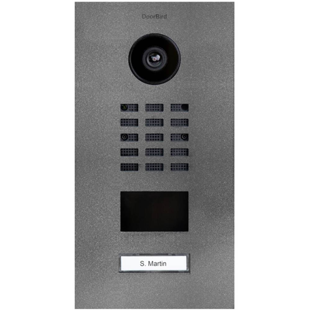 Image of DoorBird D2101V IP video door intercom LAN Outdoor panel Stainless steel Iron mica (semi-gloss)