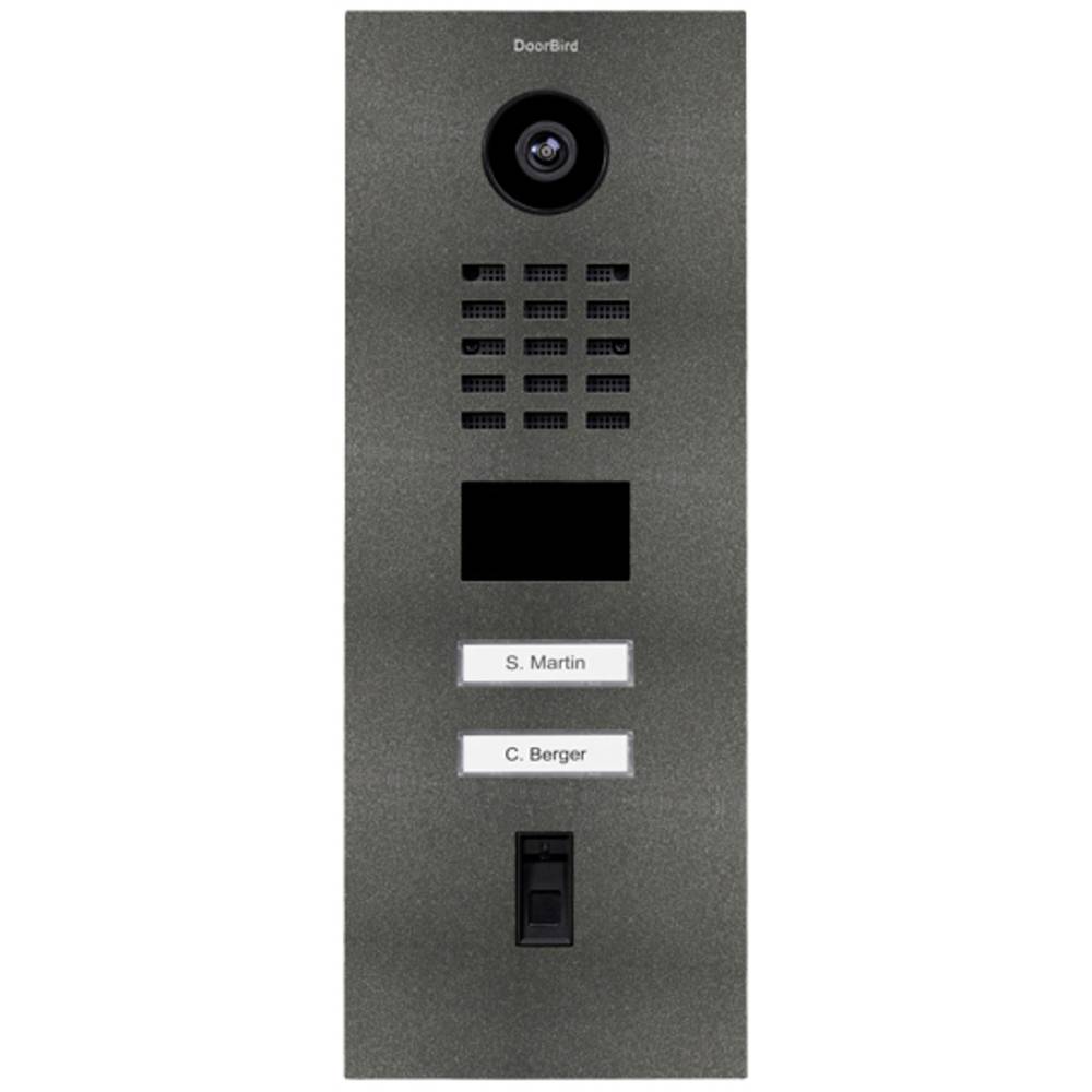 Image of DoorBird D2102FV IP video door intercom LAN Outdoor panel Stainless steel Iron mica (semi-gloss)