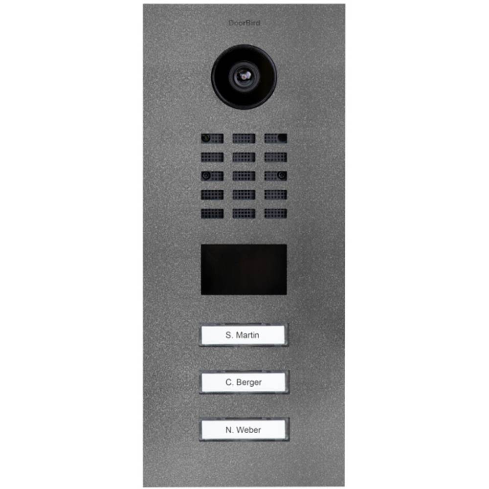 Image of DoorBird D2103V IP video door intercom LAN Outdoor panel Stainless steel Iron mica (semi-gloss)