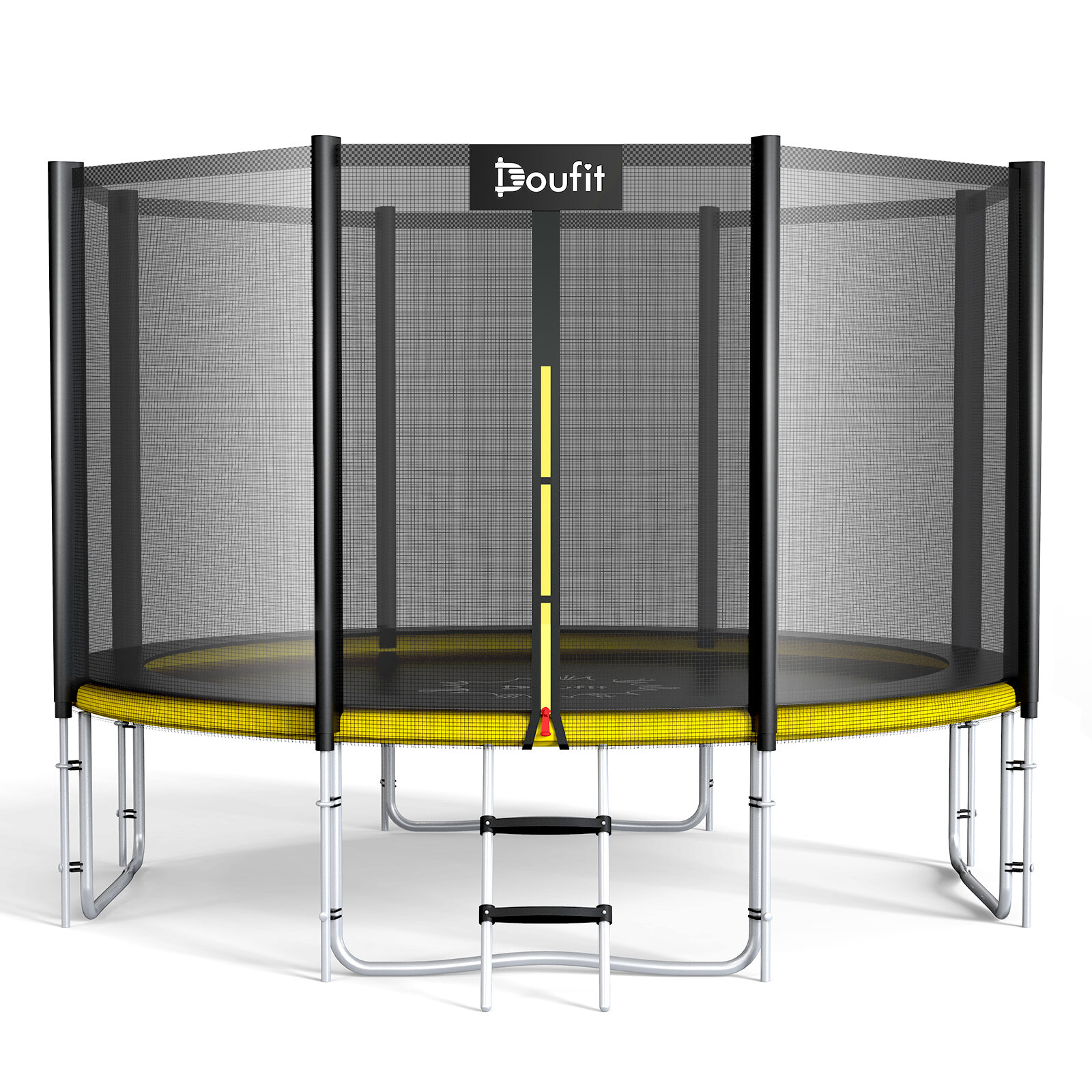 Image of Doufit TR-07 Ø366cm 12FT Trampoline 200kg Capacity with Safety Enclosure Net Outdoor Durable Recreational Trampolines fo